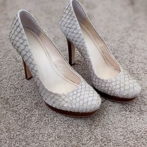 Calvin Klein 4" Textured Nude Platform Pump